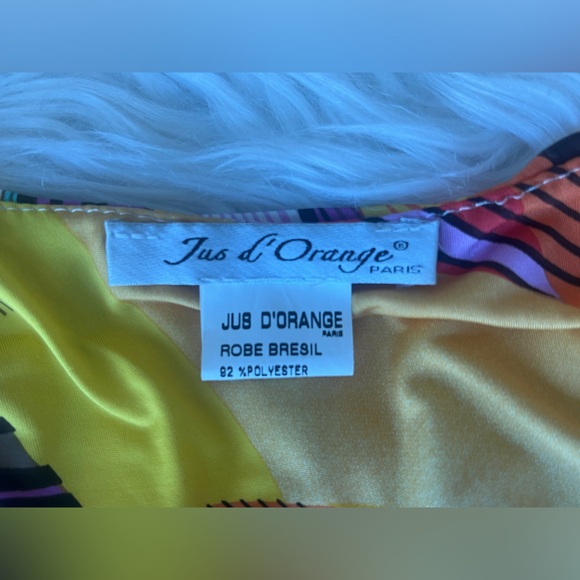 Jus D’Orange Paris Stained Glass Riot Ruched Front Sundress! Sz S! - Picture 2 of 4